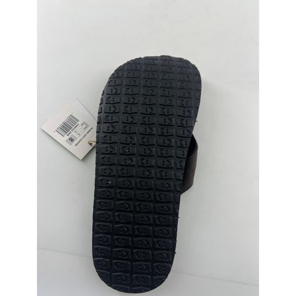 Sanuk Beer Cozy Mens Amputee Right Size 8 Flip Flop Sandal Dark Brown New - Picture 5 of 5